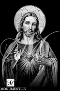 Рисунок на памятник: Исус 1