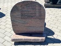 Полированный памятник красного черного гранита Полированный памятник красного черного гранита